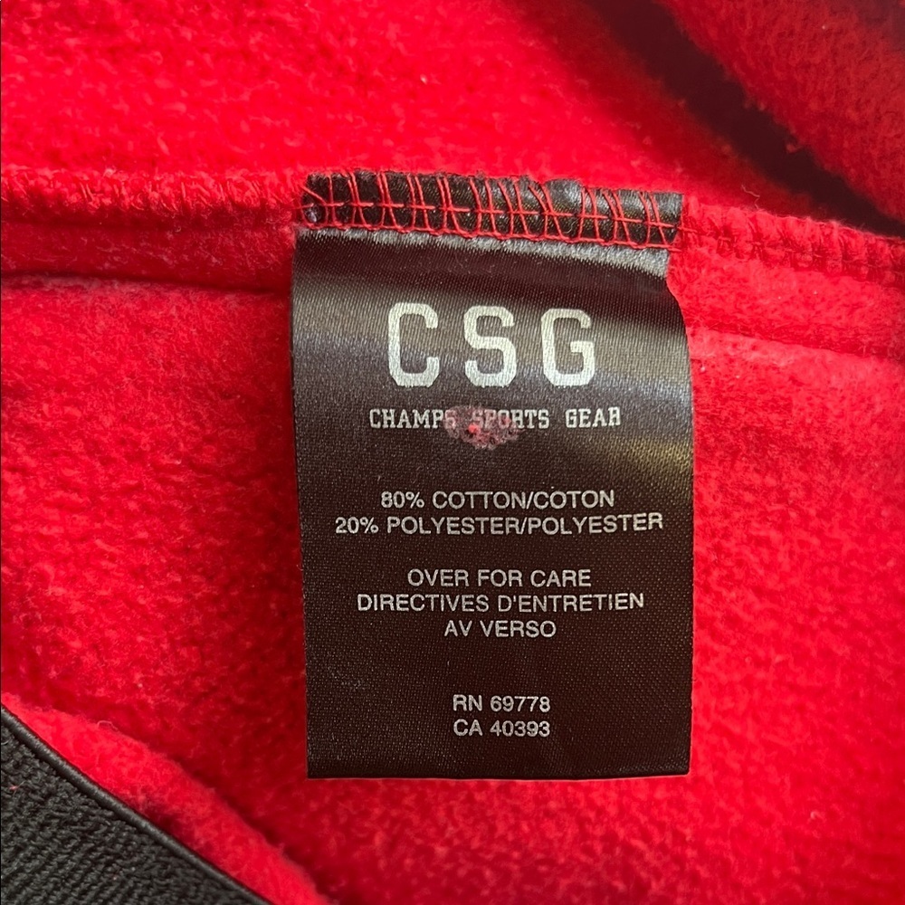 CSG Champs Sports Gear Red Jogger Sweatpants Men’s Medium Athleisure - Picture 4 of 8
